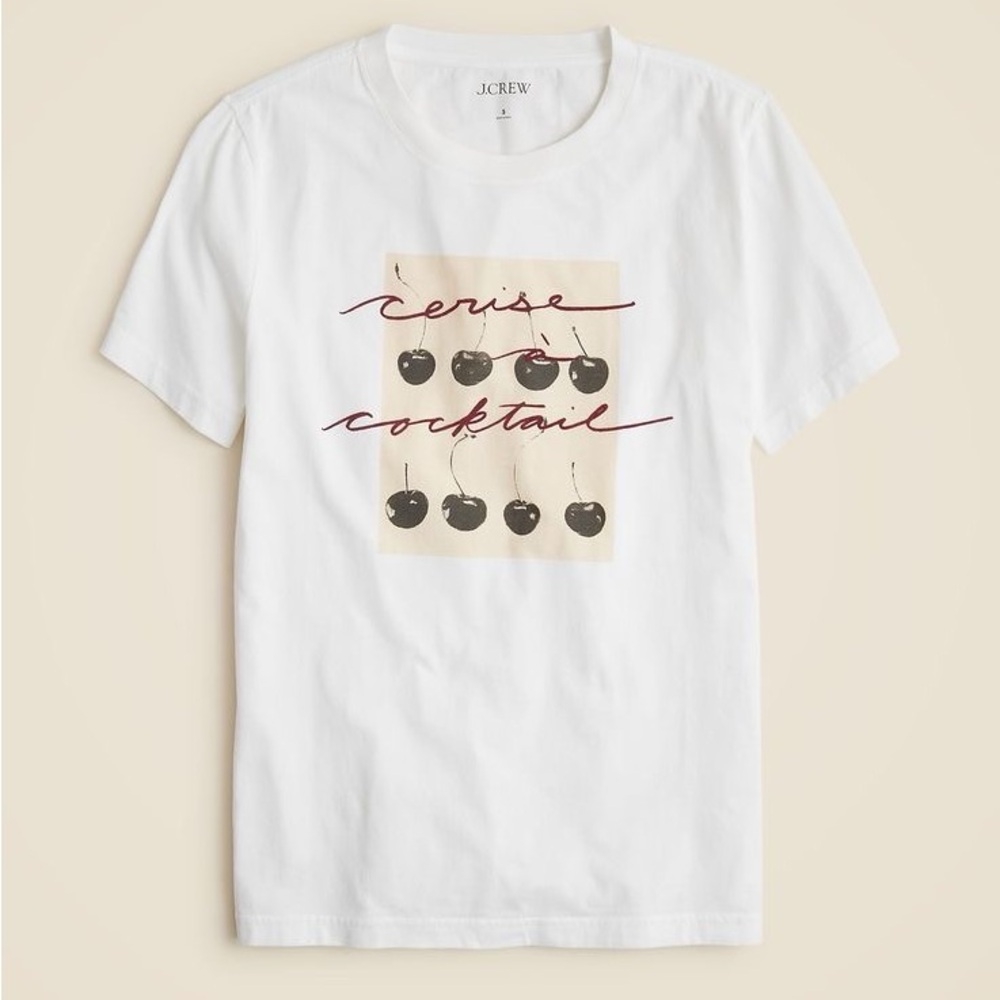 J Crew XXS cherry graphic tee